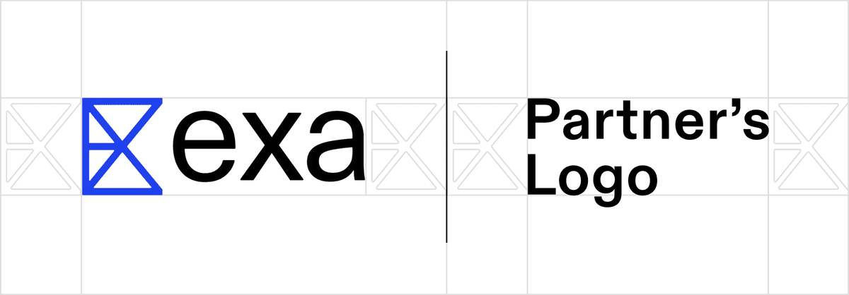 Exa Partnership Logo Spacing Guidelines