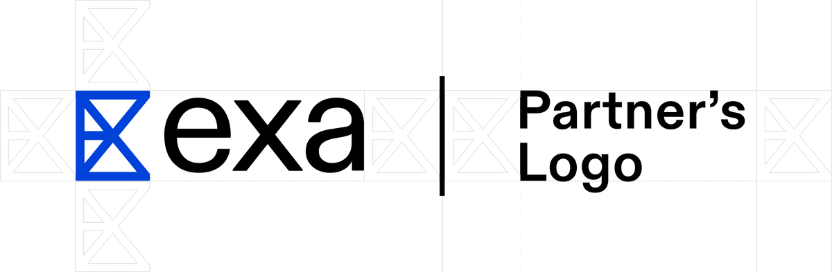 Exa Partnership Logo Spacing Guidelines