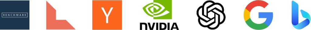 Backed by Benchmark, Lightspeed, YC, Nvidia, OpenAI, Google, and Bing